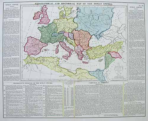 Geographical and Historical Map of the Roman Empire
