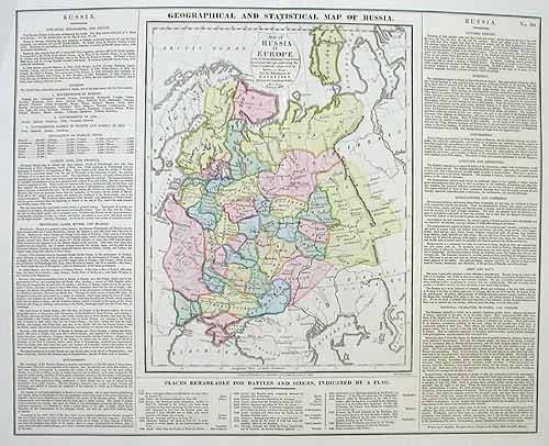 Geographical and Statistical Map of Russia