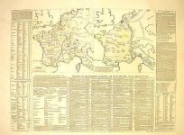 Geographische Carte von Frankreich