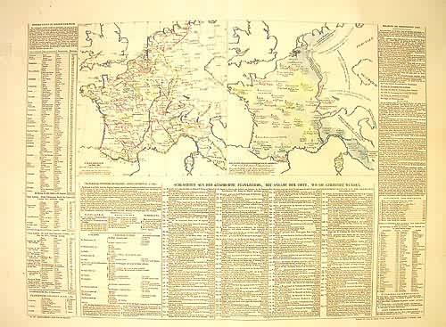 Geographische Carte von Frankreich