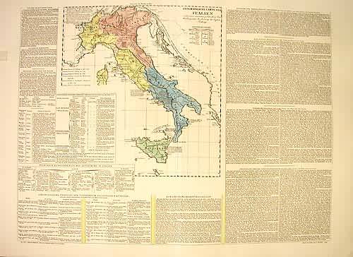 Geographische und Politische Carte von Italien
