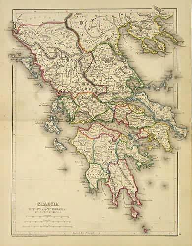 Graecia Including Epirus and Thessalia with part of Macedonia - Art ...