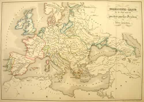 Uebersichtskarte fur die Ziet nach dem zweiten pariler Frieden (after general peace)
