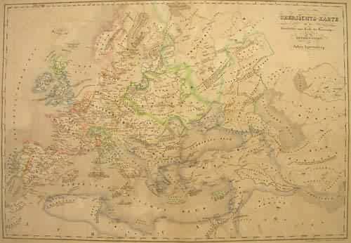 Ubersichtskarte fur die Geschichte vom Ende Kreuzzuge (history of the crusade)