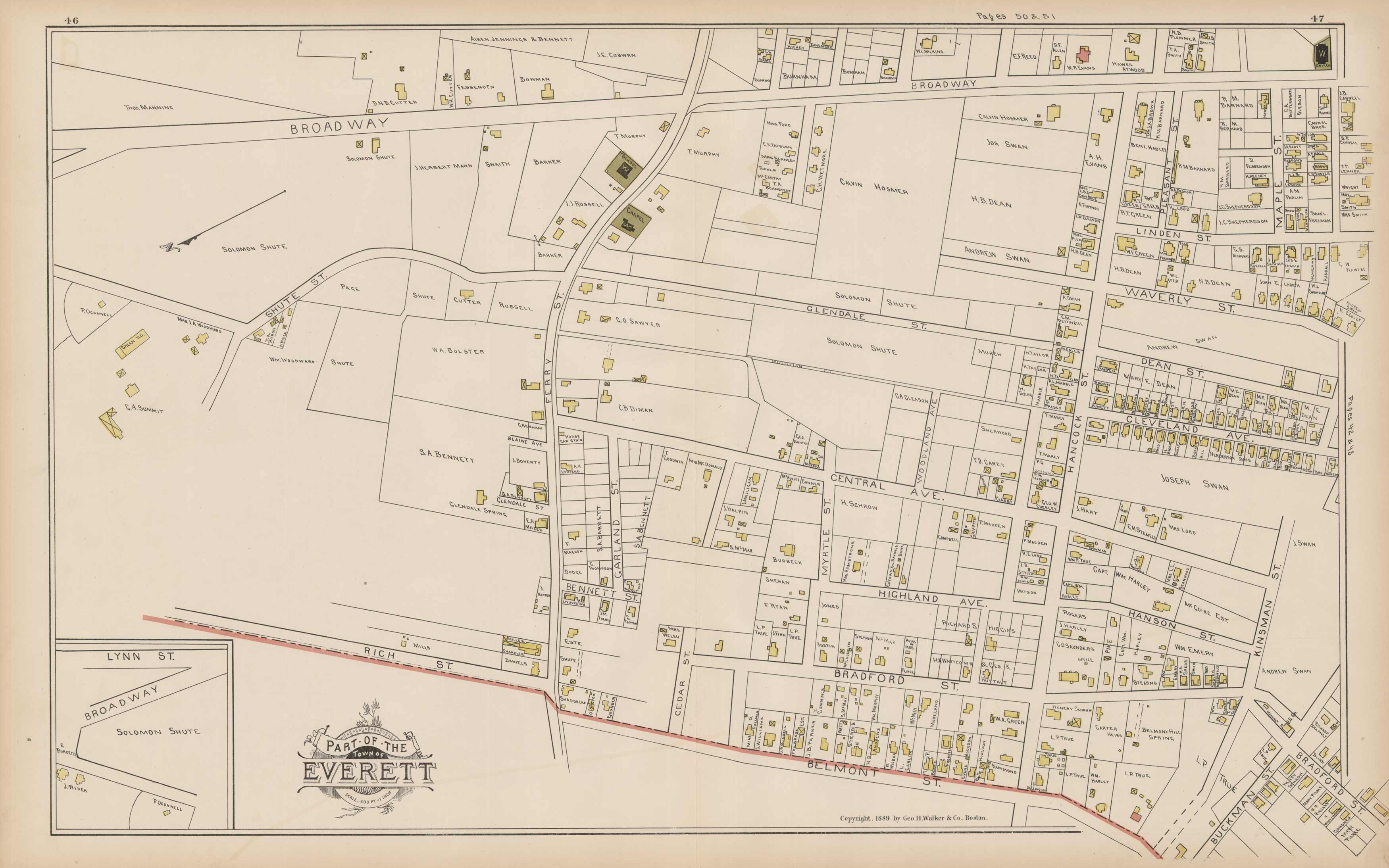 Part of the Town of Everett