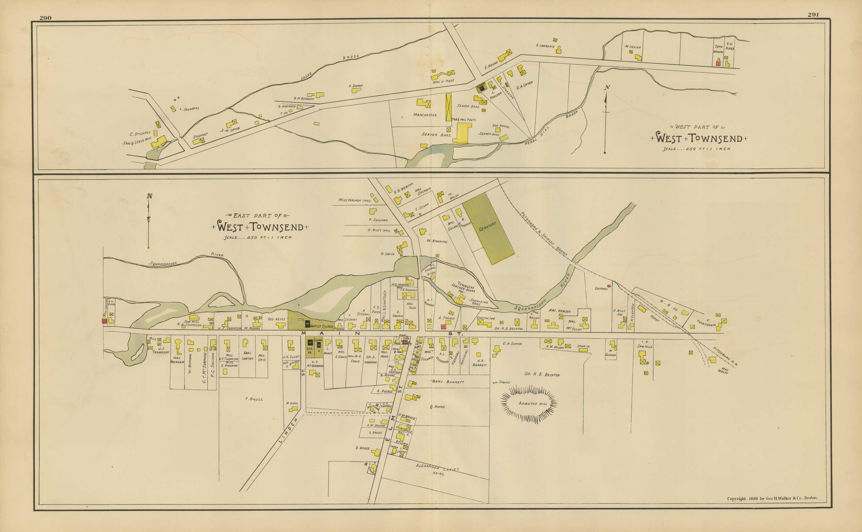 West and East part of Townsend