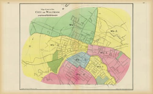 Map of Part of the City of Waltham