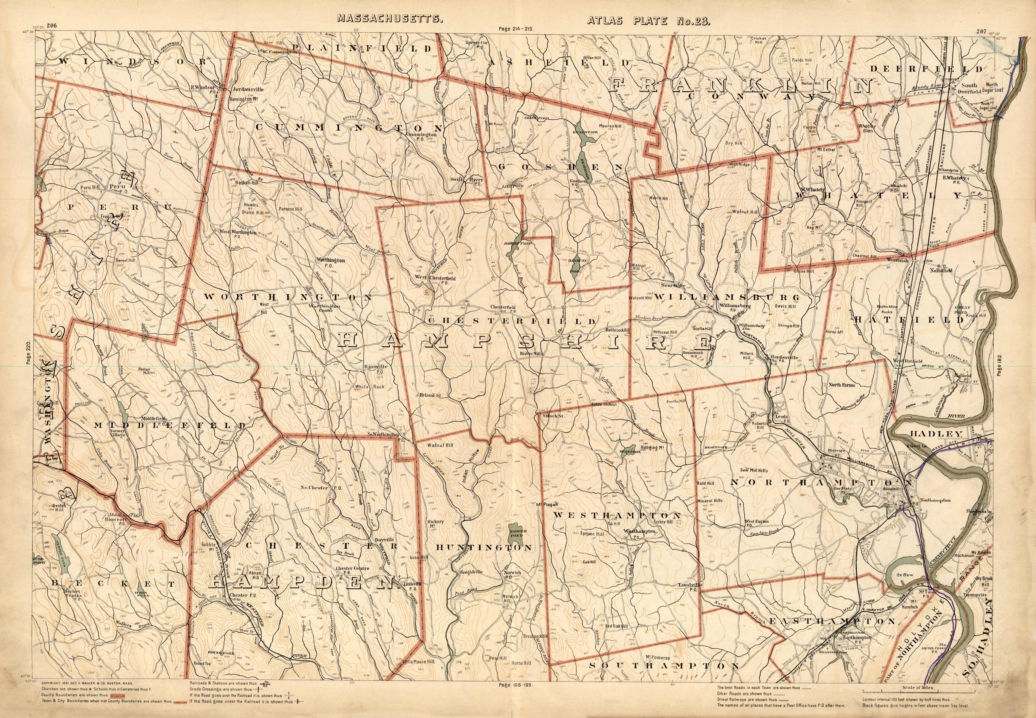 Massachusetts. Atlas Plate No. 23. Massachusetts. Atlas Plate No. 23.