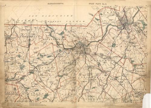 Massachusetts. Atlas Plate No. 3. Massachusetts. Atlas Plate No. 3.
