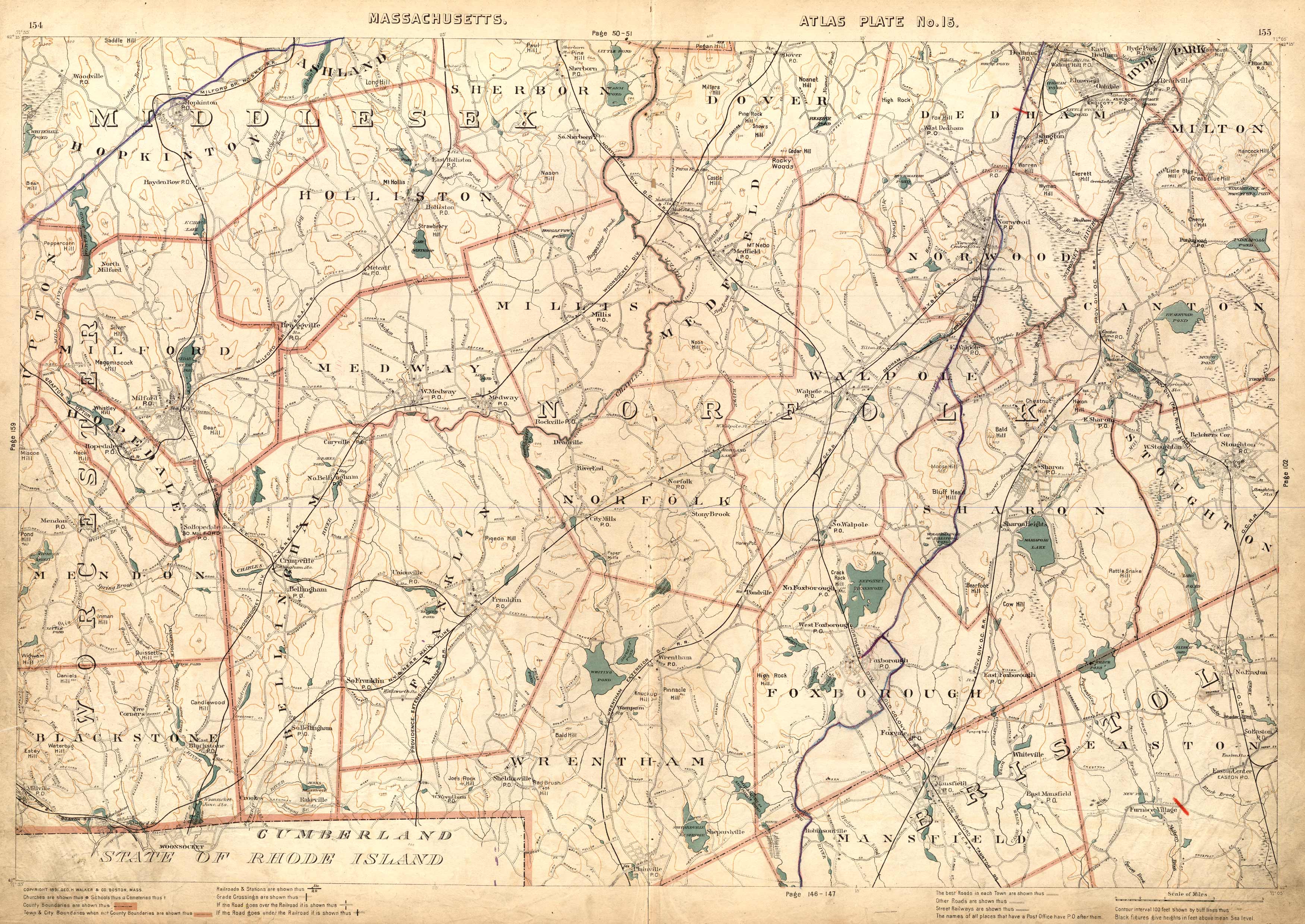 Massachusetts. Atlas Plate No. 15. Massachusetts. Atlas Plate No. 15.