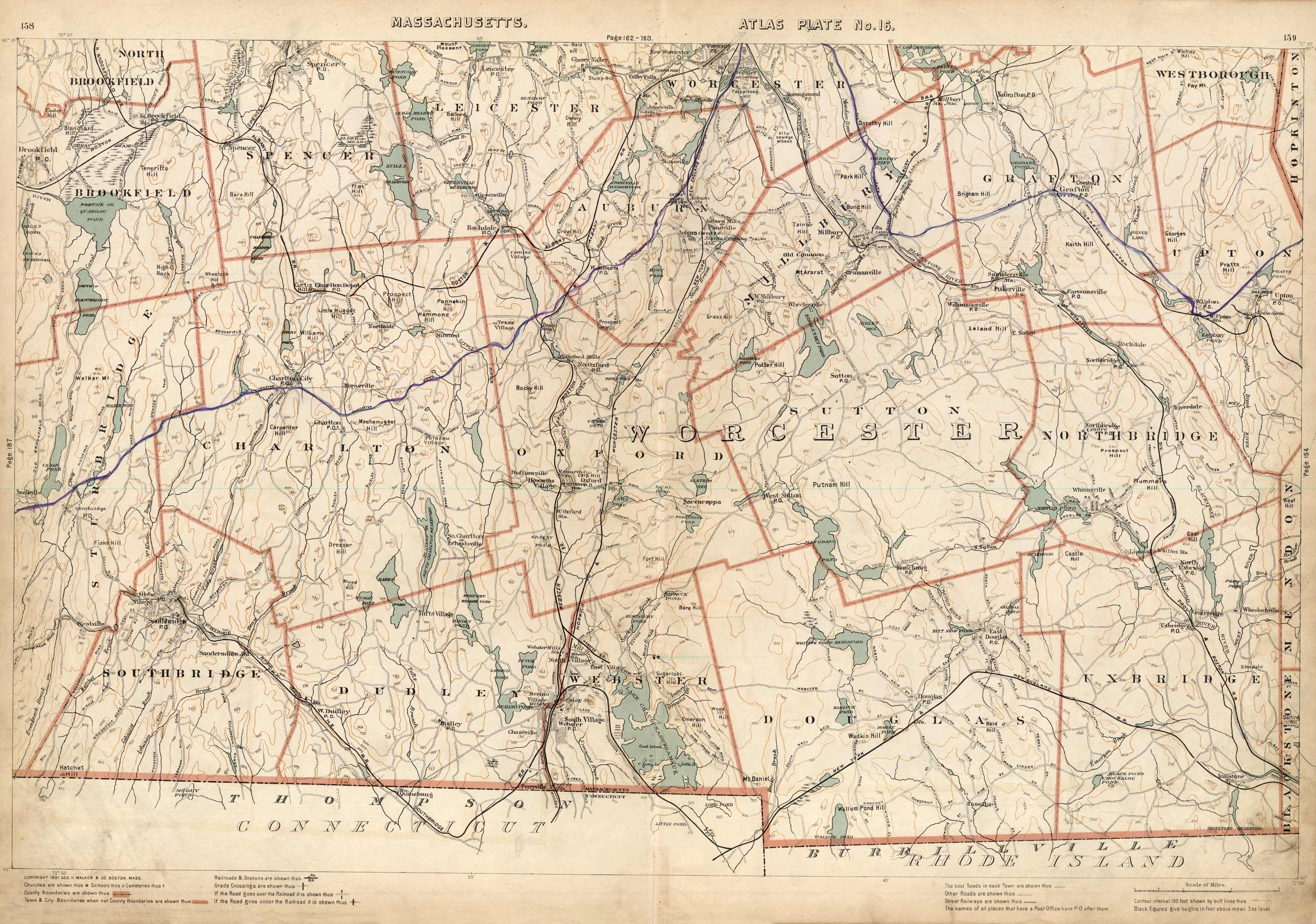 Massachusetts. Atlas Plate No. 13. Massachusetts. Atlas Plate No. 13.