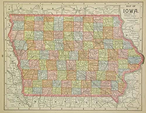 Map of Iowa