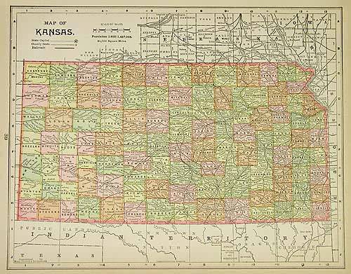 Map of Kansas