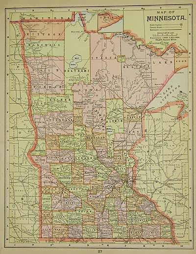 Map of Minnesota - Art Source International