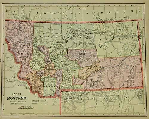 Map of Montana Map of Montana