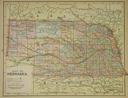 Map of Nebraska