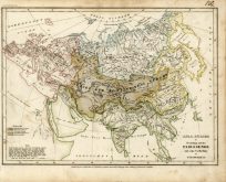 Asia-Europa in Beziehung auf das Flies Sende und seine Vertheilung in Stromgebiete (Asia - Europe Air Masses)