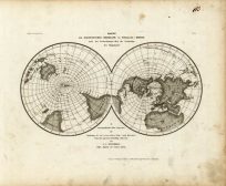 Karte  der Magnetischen Meridiane und Parallel - Kreise nach den Beobachtungen uber die Declination der Magnetnadel (Magnetic Meridian and Parallel - Hemispheres)