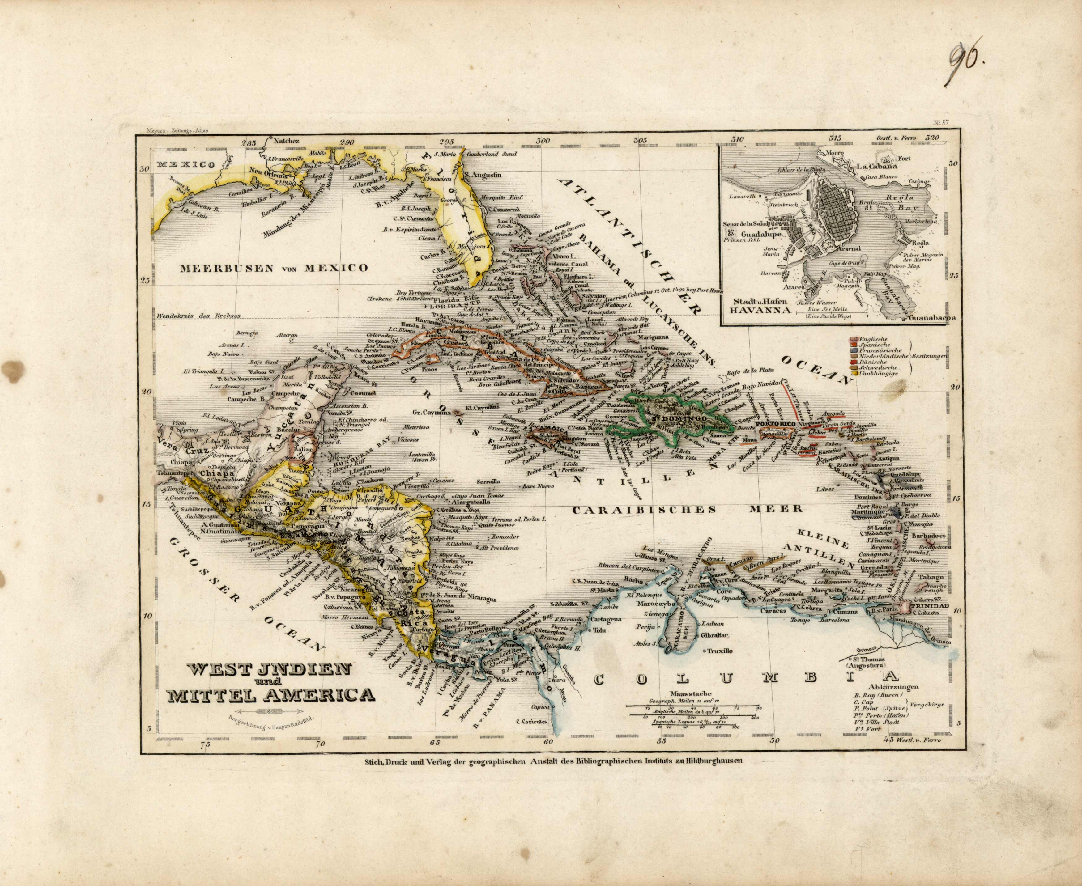 West Jndien und Mittel America (West Indies and Central America)