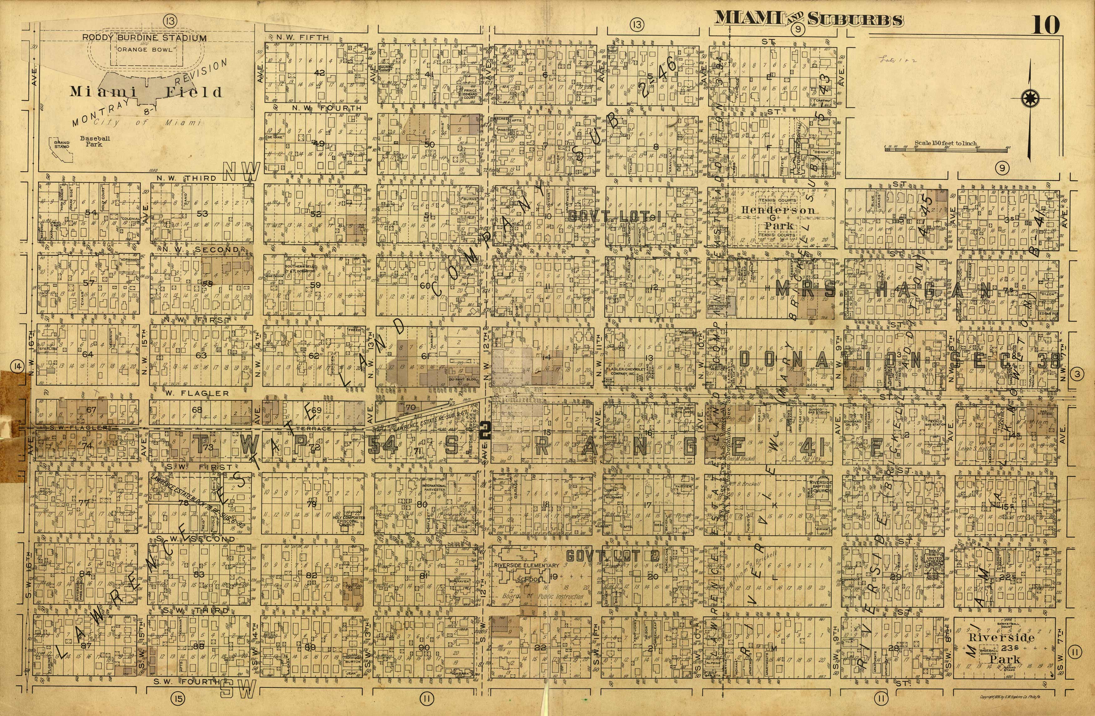 Miami and Suburbs - 1936 - Sheet 10 - (Little Havana - area bound by NW 5th St. Miami and Suburbs - 1936 - Sheet 10 - (Little Havana - area bound by NW 5th St.