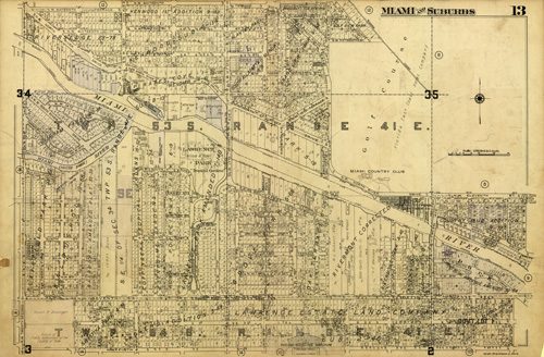 Miami and Suburbs - 1936 - Sheet 13 - (Allapattah/Overtown/Little Havana - area bound by NW 16th Terrace