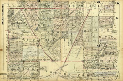 Miami and Suburbs - 1936 - Sheet 32 - (Miami Shores - area bound by N 123rd St.