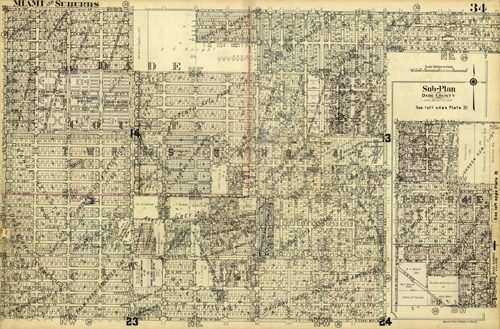 Miami and Suburbs - 1936 - Sheet 34 - (Upper East Side - area bound by NW 50th St.