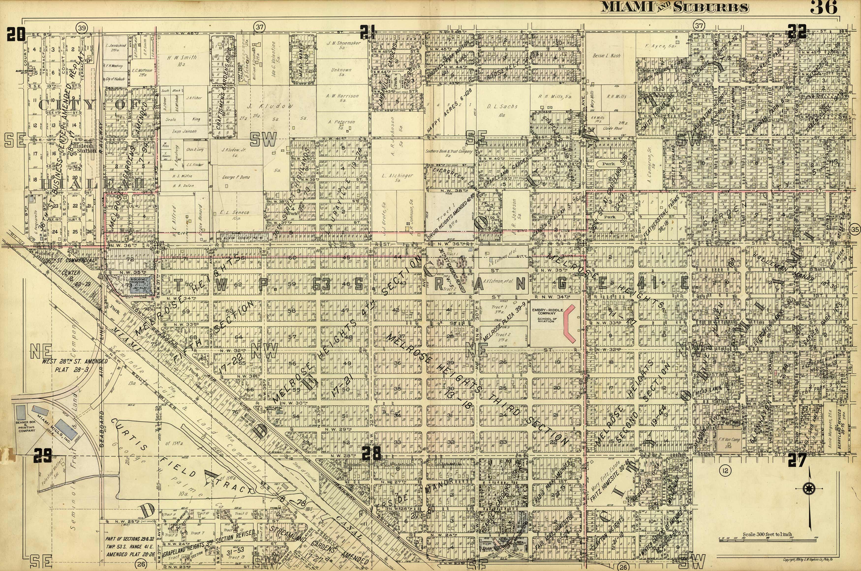 Miami and Suburbs - 1936 - Sheet 36 - (Allapattah