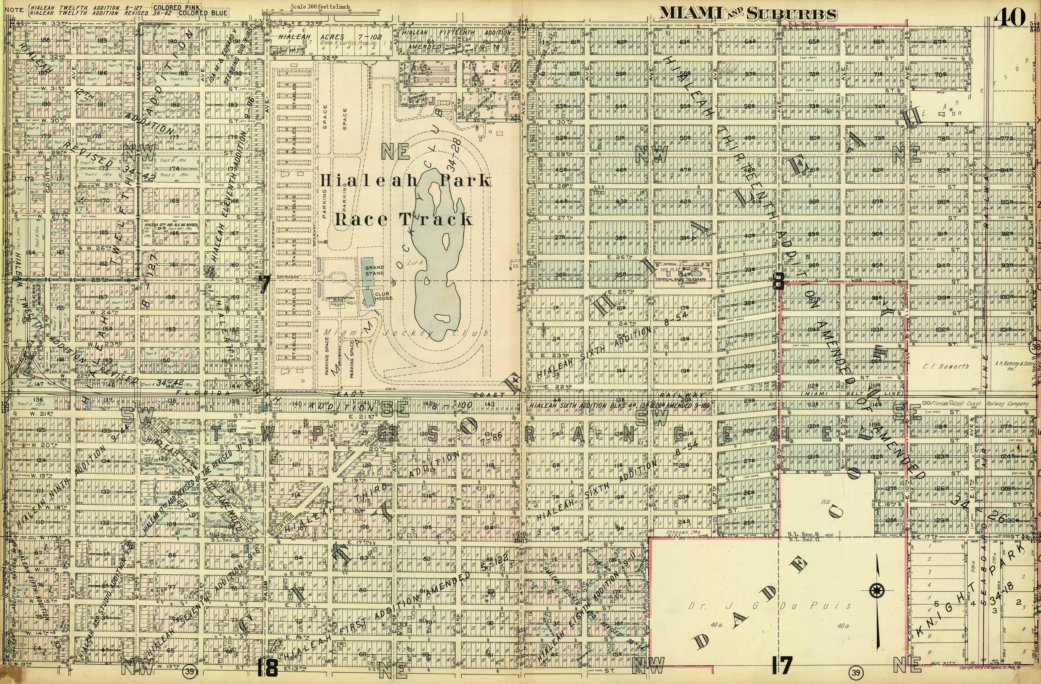 Miami and Suburbs - 1936 - Sheet 40 - (Hialeah - area bound by 33rd St. Miami and Suburbs - 1936 - Sheet 40 - (Hialeah - area bound by 33rd St.