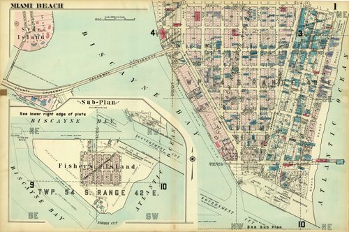 Miami and Suburbs - 1936 - Miami Beach Sheet 1 - (Miami Beach - area bound by 7th St.