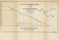 Plan of the Underground Work of the Lac Labelle Mines