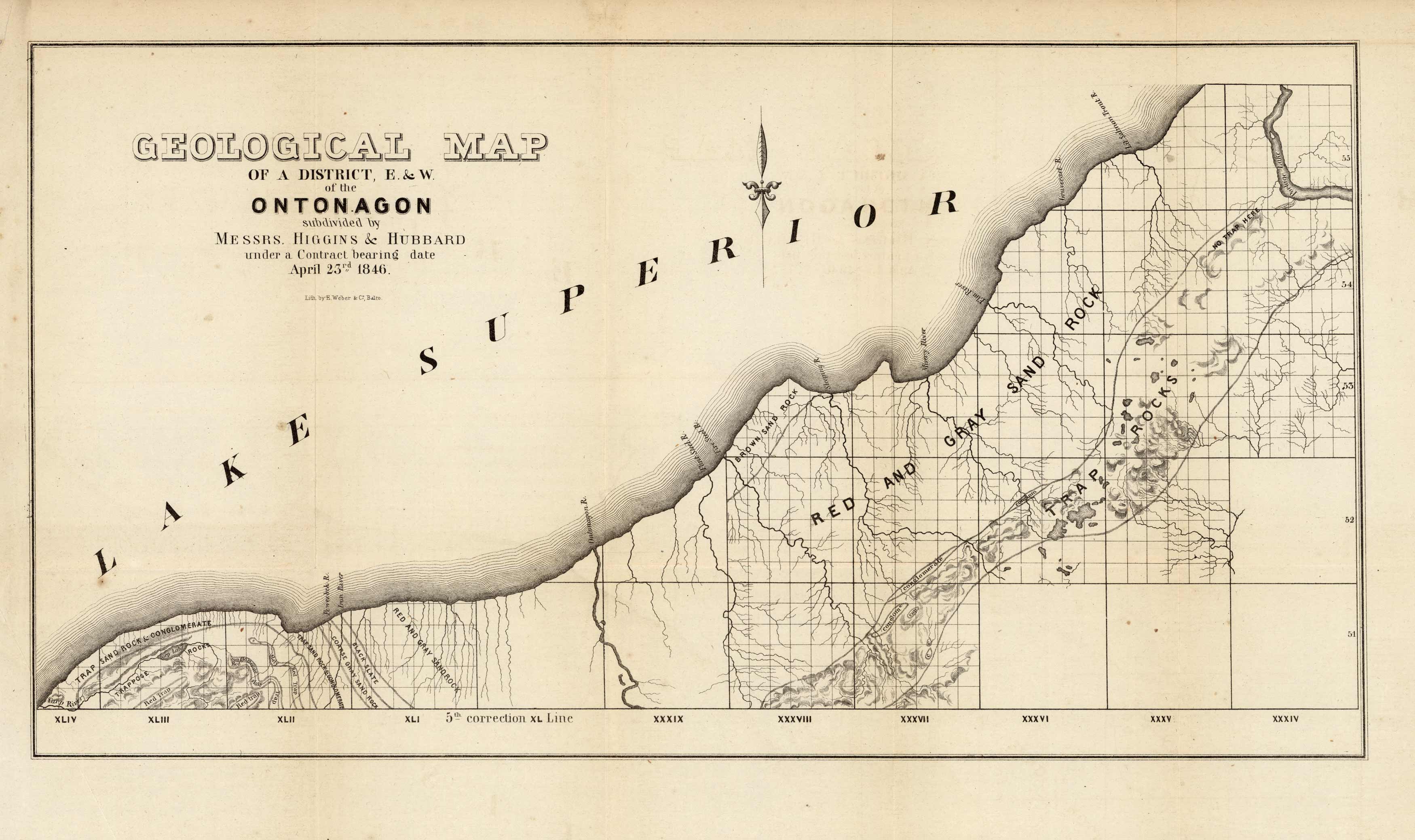 Geological Map of a District