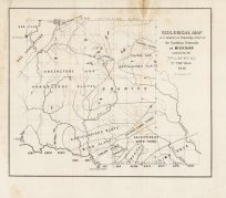 Geological Map of a District of Township lines in the Northern Peninsula of Michigan