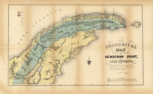 Geological map of Keweenaw Point