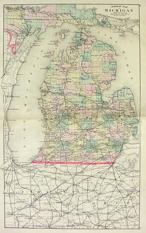 Railway Map of Michigan