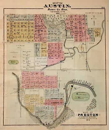 Map of Austin - Map of Preston