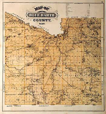 Map of Blue Earth County