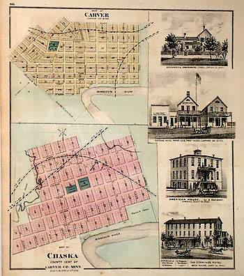 Maps of the Cities of Carver and Chaska