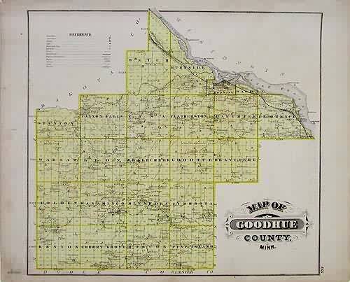 Map of Goodhue County