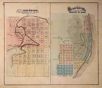 Maps of the Towns of Lanesboro and Brownsville