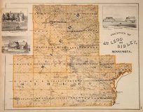 Map of the Counties of McLeod and Sibley