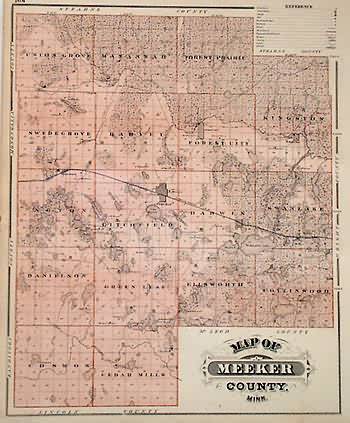 Map of Meeker County