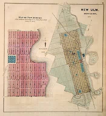 Maps of the Cities of New Auburn and New Ulm