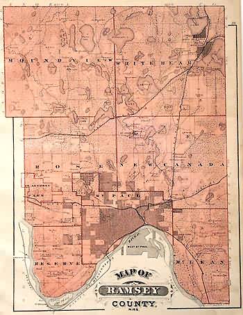 Map of Ramsey County