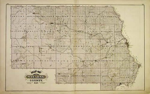 Map of Stearns County