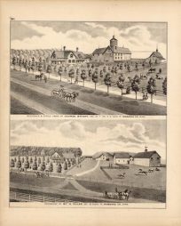 Residence & Stock Farm of George Bryant; Residence of WM H. Feller