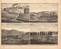 J.F. Porter Tannery & Glue Factory Red Wing; View of the Premises of WM Williamson Aspeland; Store. Residence. View of Premises of W. Heising. Saloon. Brewery.; Residence of Even S. Brekken