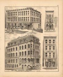 Lewis Block; WMR Buckhard- Successor to WM Golcher; Saint Paul Business College; Zimmerman's Photographic Gallery '