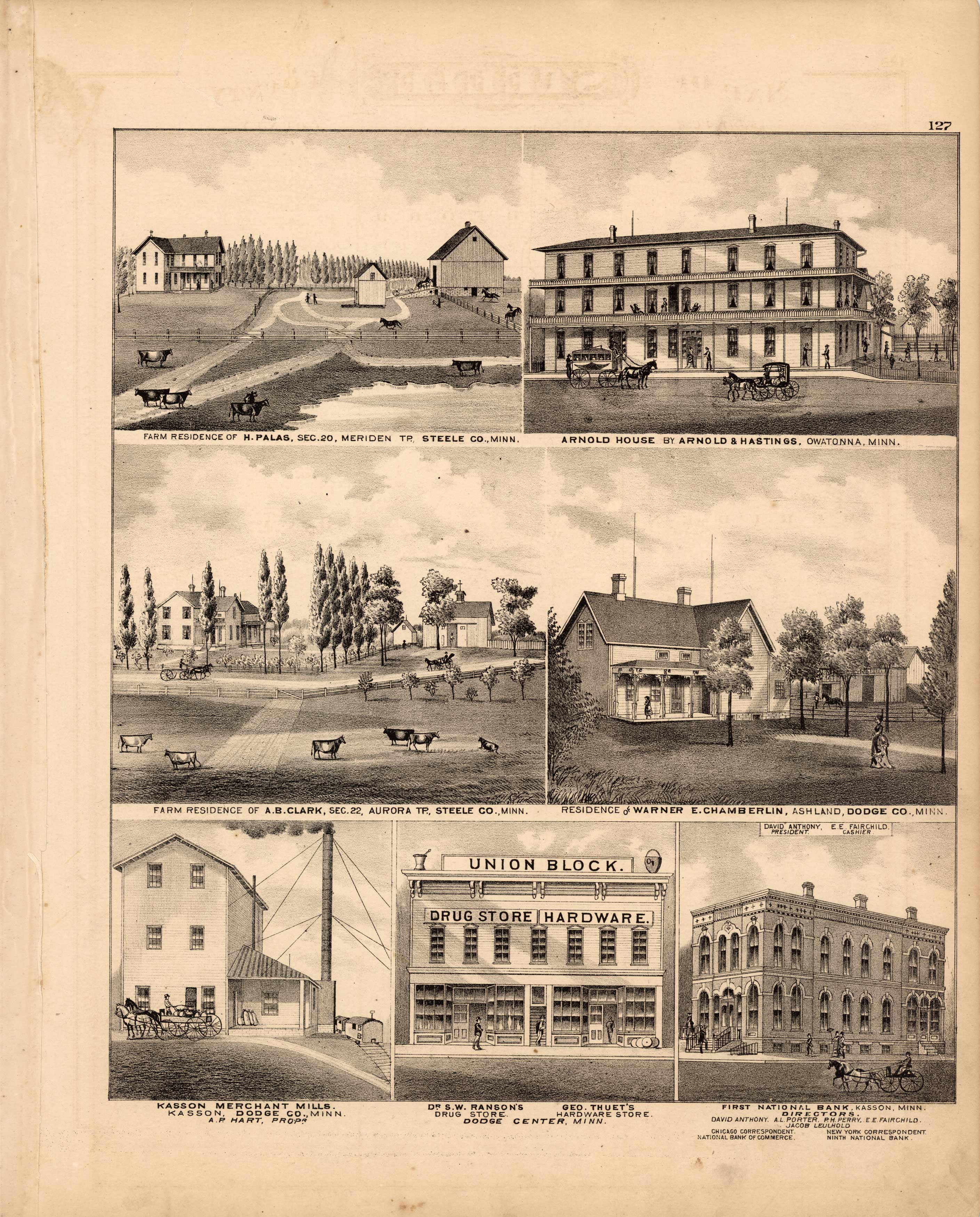 Farm Residence of H. Palas; Arnold House; Farm Residence of A.B. Clark