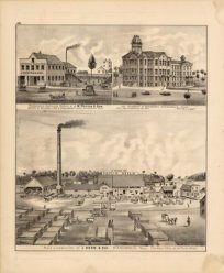 Minnehaha Carriage Works of J.M. Pottle & Son; The University of Minnesota; Mills & Lumberyard of J. Dean & Co.